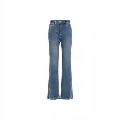 美洋 小分叉竹竿腿加绒牛仔裤 女款