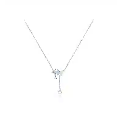 【纯银999 | 蝴蝶】 六桂福珠宝 小众设计经典百搭日常高级感简约精致轻奢通勤约会温柔气质可调节锁骨链#好运 足银 项链 女款