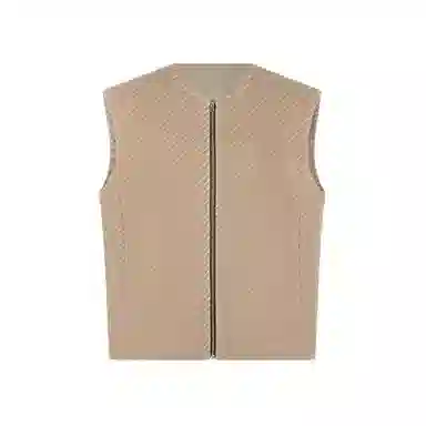 美洋 斜纹色织绵羊毛圆领马甲 女款