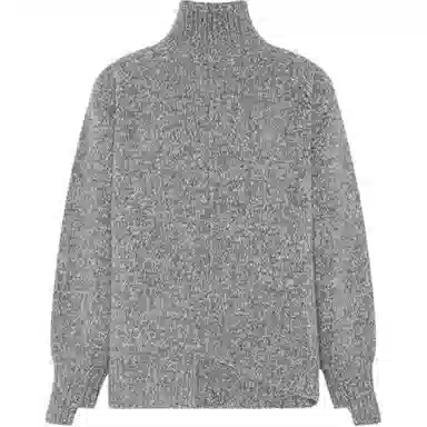 美洋 真丝羊绒混纺不规则花纱毛衣 女款