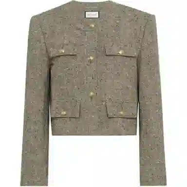 美洋 羊毛芝麻点编织夹克 女款