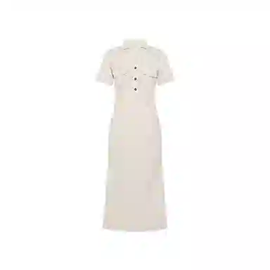 美洋 修容法式度假短袖连衣裙 女款