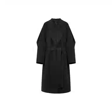 美洋 绵羊毛一粒扣腰带大衣 女款