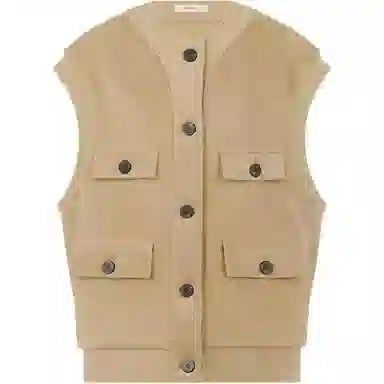 美洋 圆领小飞袖马夹马甲 女款