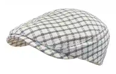 优幽兰 日系文艺小格子画家帽百搭休闲高级感时尚纯色蓓蕾帽出游搭配拍照韩 聚酯纤维 贝雷帽 女款