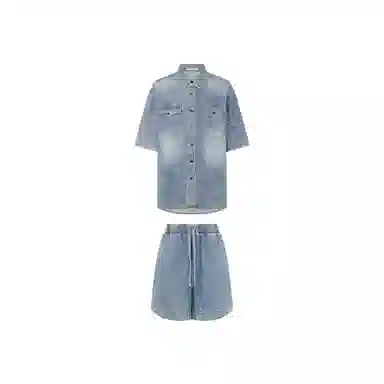 美洋 软牛仔复古街头休闲套装 女款