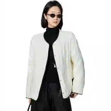 美洋 黑白巧鹅绒正反两穿羽绒服 女款