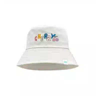 心水好物 甜妹多彩字母刺绣春夏季韩版显脸小盆帽大头围露营遮阳防晒帽 棉 渔夫帽 女款