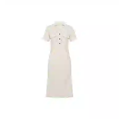 美洋 修容法式度假短袖连衣裙 女款