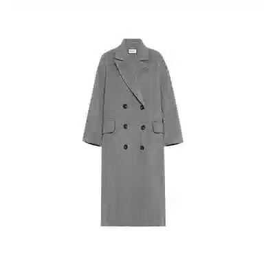 美洋 全羊毛双排扣双面呢大衣 女款