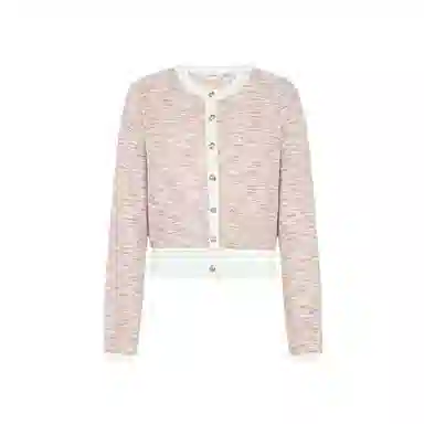 美洋 樱花草开衫小香针织衫 女款