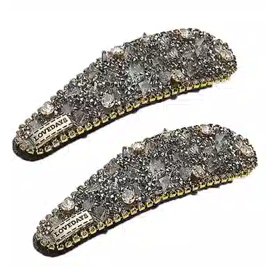 左欧 高端侧边刘海碎夹 布艺 发夹 女款