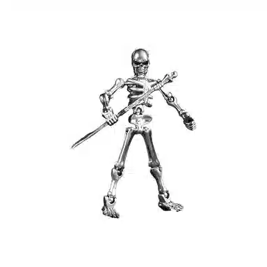 馨枕居 骷髅头人偶关节可动机甲磁吸积木 其他拼装模型