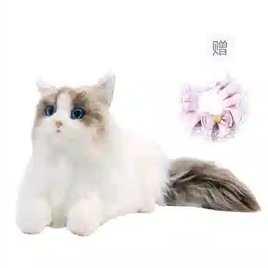 朵喵呦 仿真布偶猫毛绒可爱小猫咪公仔 安抚陪伴 玩偶周边