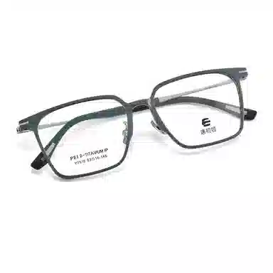 联系客服可选配镜套餐 康视顿 潮流复古 β钛聚醚酰+橡胶脚套 光学镜架 男女同款情侣款