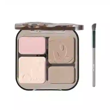 唯资 高光修容一体综合四色修容盘 修饰轮廓 赠修容刷