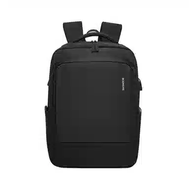 纳兰杜 商务通勤百搭休闲出差轻简约 织物 双肩包 男款 子夜黑