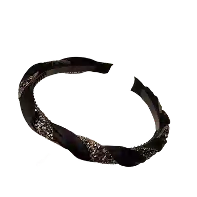 贯古今 时尚麻花辫拼接高级感轻奢洗脸复古高颅顶防滑 布艺 发箍 女款