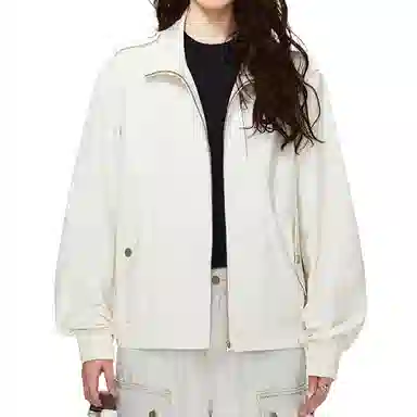 冈哉 立领工装口袋铆钉拼接设计纯色简约基础款美式复古防水上衣宽松百搭潮流夹克外套 男女同款