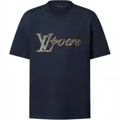 Louis Vuitton FW24 Logo T-Shirt Navy
