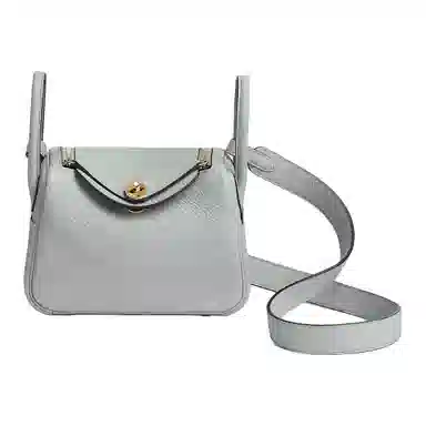 HERMES Lindy Clemence N4 Gris Platine