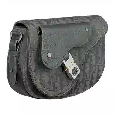 DIOR Oblique Shoulder Bag Coal Gray
