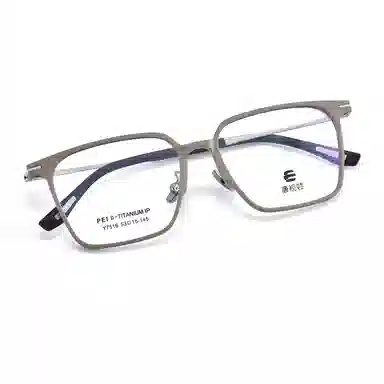 联系客服可选配镜套餐 康视顿 潮流复古 β钛聚醚酰+橡胶脚套 光学镜架 男女同款情侣款