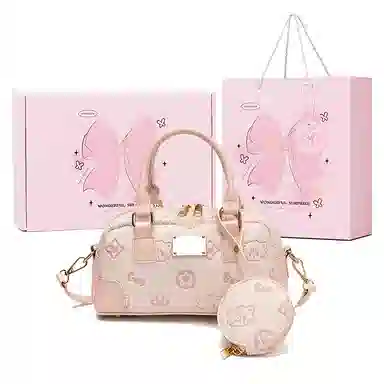 MINLUBAOLUO Boston Bag Pink