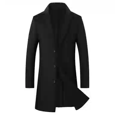 Devanro Wool Coat Mid-Length Double-Sided