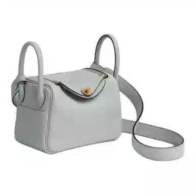 HERMES Lindy Clemence N4 Gris Platine