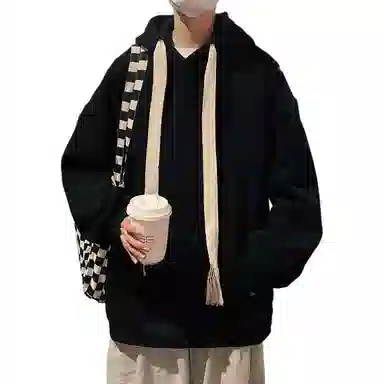 金盾 重磅外套休闲刺绣宽松连帽卫衣 男款