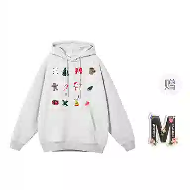 棉购 连帽套头加绒加厚宽松休闲百搭卫衣 女款