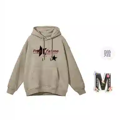 棉购 美式复古连帽宽松小众潮流卫衣 男女同款