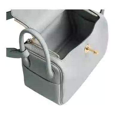 HERMES Lindy Clemence N4 Gris Platine