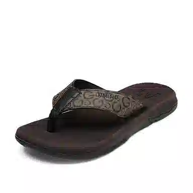 依米奴 高颜值时尚潮流舒适 百搭 日常通勤简约帅气 橡胶底 防磨人字拖鞋 男款