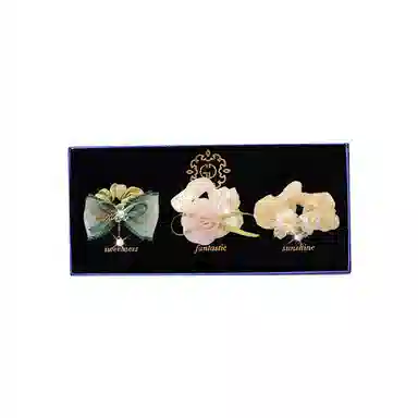 妖娆猫 大肠套装三件套花头饰皮筋扎头发 合金 发圈 女款