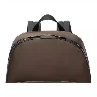 Bally Logo Zip Backpack Large Green