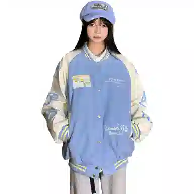 悍戈  重工刺绣撞色设计的多风格情侣款上衣棒球服 男女同款