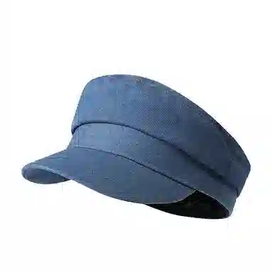 氧气樱桃 老钱风水洗复古平顶纯色八角日系高级百搭牛仔 棉 帽子 男女同款情侣款