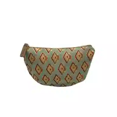 雅诗兰黛【定制化妆包】小花 繁花菱影 精致 浪漫 优雅 花朵装饰 甜美风 约会 通勤 复古凌格帆布化妆收纳包 便携