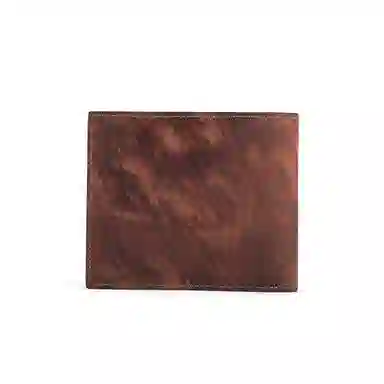 Jeep Leather Short Wallet Brown