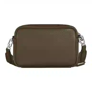 Montblanc Grain Leather Shoulder Bag Khaki Green