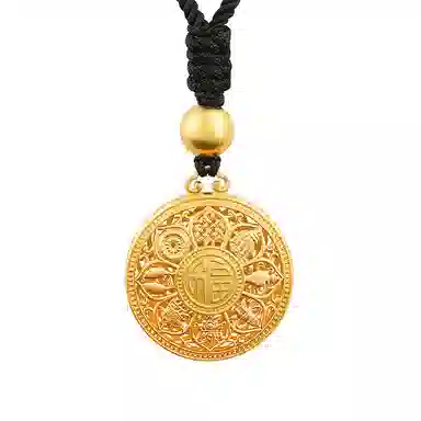 【风生水起】 零界 转动罗盘好运滚滚！ 新中式国潮复古风八宝花盘  一款两用 可挂可戴#好运 合金 挂件 男女同款情侣款