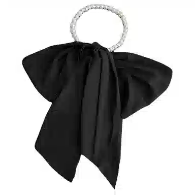 艾佳微 高级感波点玫瑰珍珠夏季薄款系脖飘带围巾百搭长条丝带 丝巾 男女同款情侣款