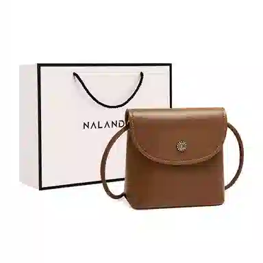 纳兰杜 复古高级感轻便时尚百搭气质通勤 头层牛皮 手机包斜挎单肩包 女款 植鞣棕色