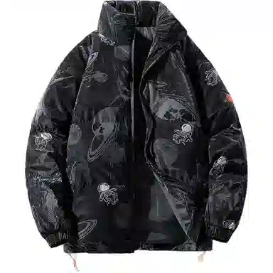 金盾 潮流纯色百搭立领棉服 男款