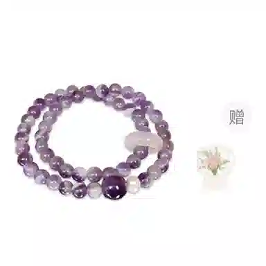 【一夜暴富紫定来财】 水贝 新中式国潮梦幻能量 招财纳福 九紫离火紫气盈门 紫气东来引富奔贵 招财纳福#好运天然 紫水晶 手串 女款