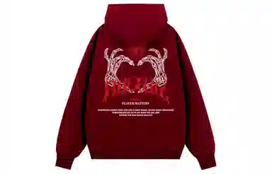 FORHUG Gothic Skull Palm Hoodie