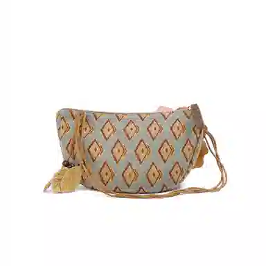 雅诗兰黛【定制化妆包】小花 繁花菱影 精致 浪漫 优雅 花朵装饰 甜美风 约会 通勤 复古凌格帆布化妆收纳包 便携