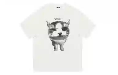 Pirkadat Vintage Cat Print T-Shirt
